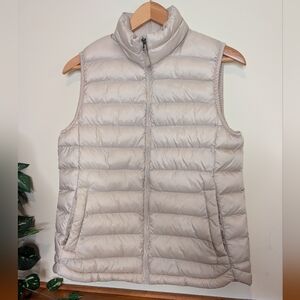 32 degrees Women's Cream Puffer Vest Medium
